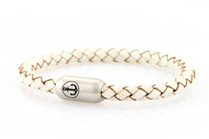 bracelet-man-Bootsmann-6-Neptn-Leder-Anker-Stahl-white
