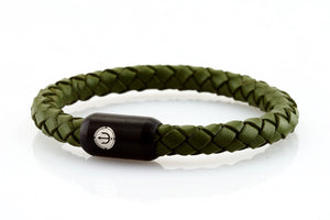 bracelet-man-Bootsmann-8-Neptn-Leder-TRIDENT-laurel-green