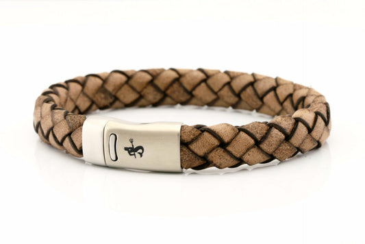 Neptn Bracelet Mann COMMODORE Neptn Stahl 10 Classicbrown-Leder