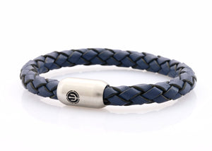 bracelet-man-Bootsmann-8-Neptn-Leder-TRIDENT-STAHL-ocean-blue