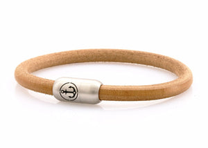 bracelet-man-Bootsmann-6-Neptn-Leder-Anker-Stahl-natural-brown