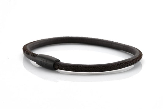 neptn women bracelet JUNO Anker Schwarz Single 4  brown nappa leather