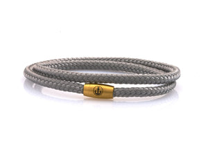 neptn women bracelet JUNO Anker Gold double 4 silber rope