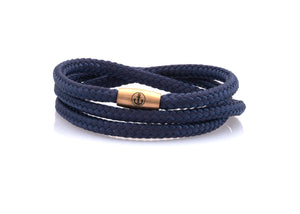neptn women bracelet JUNO Anker Rosegold Triple 4 ocean rope