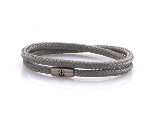 neptn women bracelet JUNO Anker Stahl double 4 silber rope