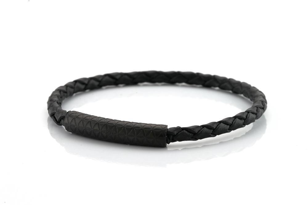 neptn women bracelet MINERVA F.o.L. Schwarz single 4 schwarz leather