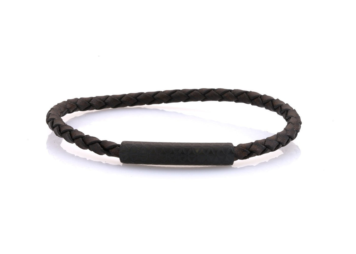 neptn women bracelet MINERVA F.o.L. Schwarz single 4 dark brown leather